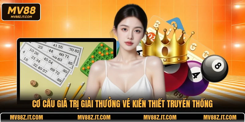 Cơ cấu giá trị giải thưởng vé kiến thiết truyền thống
